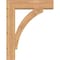 Ekena Millwork Thorton Block Smooth Bracket w/ Offset Brace, Western Red Cedar, 7 1/2"W x 30"D x 38"H BKT0806X30X38THR05SWR - alternate 3